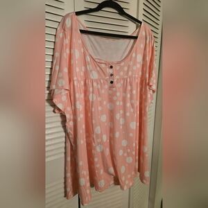 Pink Polka Dot Blouse